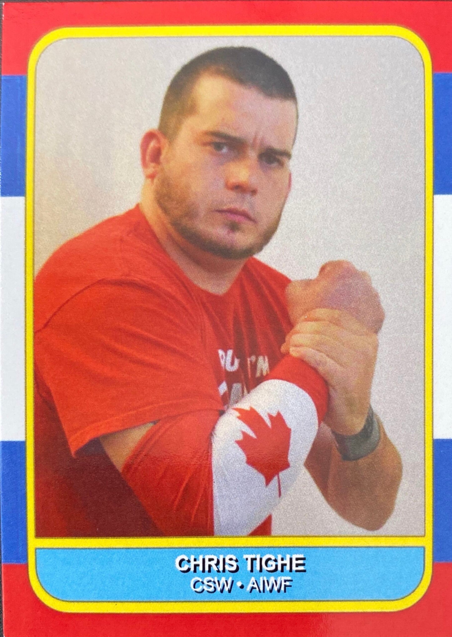 Chris Tighe trading card PW Catalog