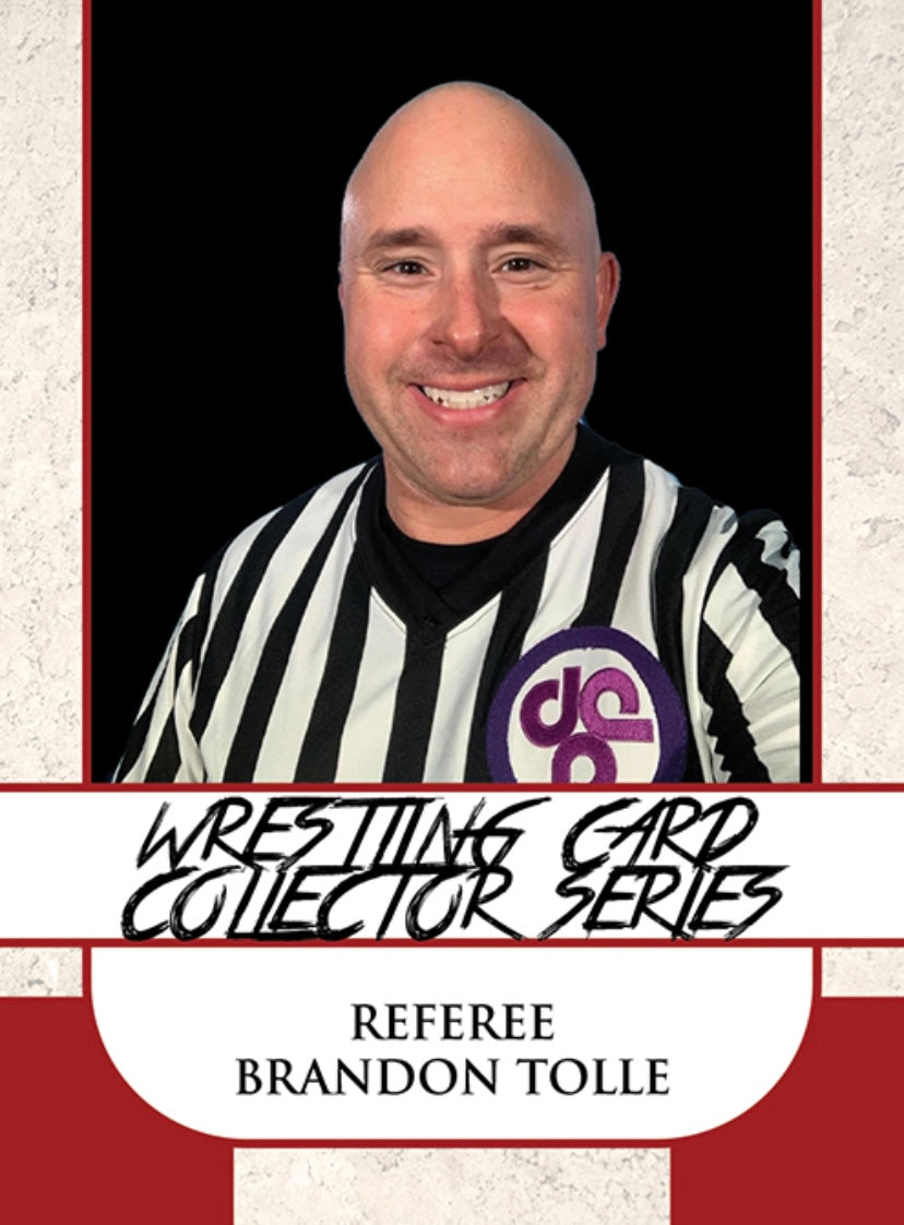 Referee Brandon Tolle trading card PW Catalog