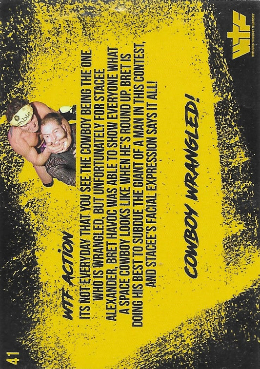 Cowboy Wrangled! trading card PW Catalog