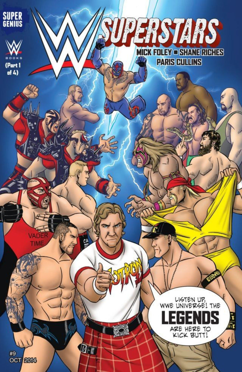 WWE Superstars Vol 9 Legends, Part One: Secret Raw by Super Genius Comics 2014 Cover A