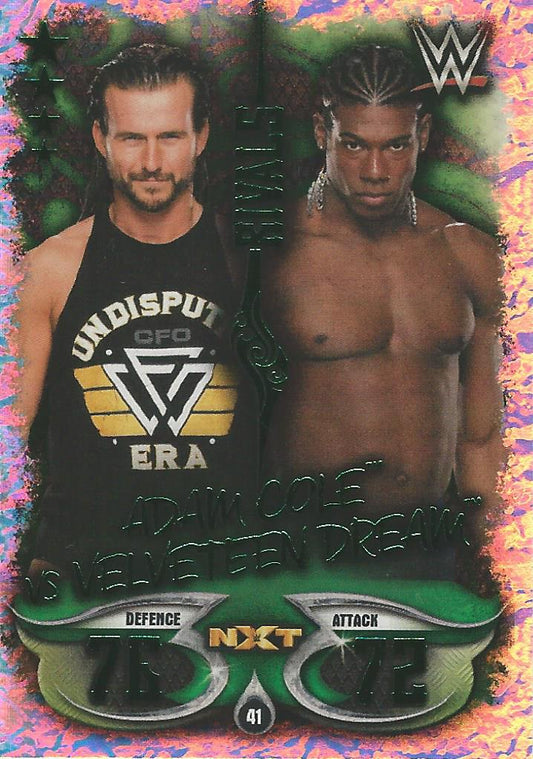 WWE Topps Slam Attax Live 2018 Adam Cole vs Velveteen Dream #41
