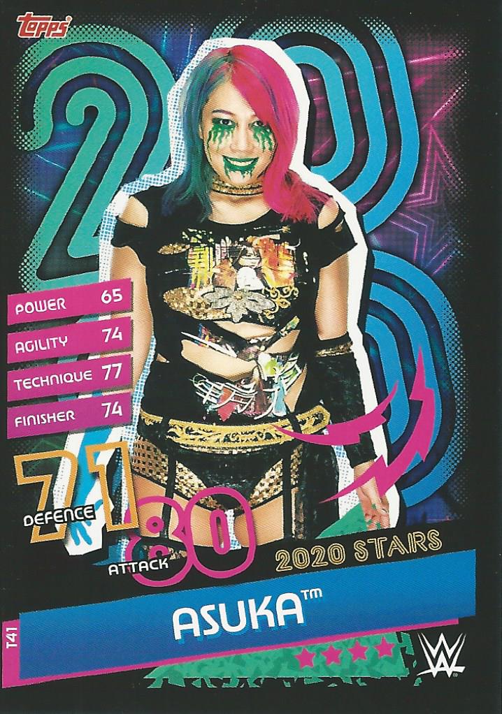 WWE Topps Slam Attax Reloaded 2020 Asuka T41 trading card PW Catalog