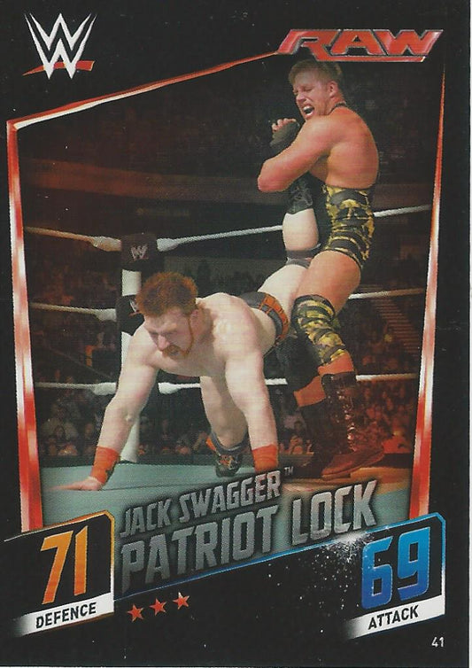 WWE Topps Slam Attax 2015 Then Now Forever Jack Swagger #41