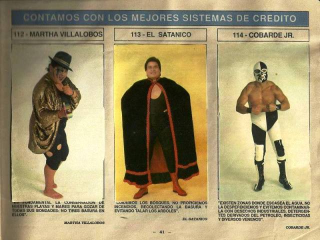 Super Album de Luchas Stickers Album 1991 From Mexico Stickers Album PW Catalog