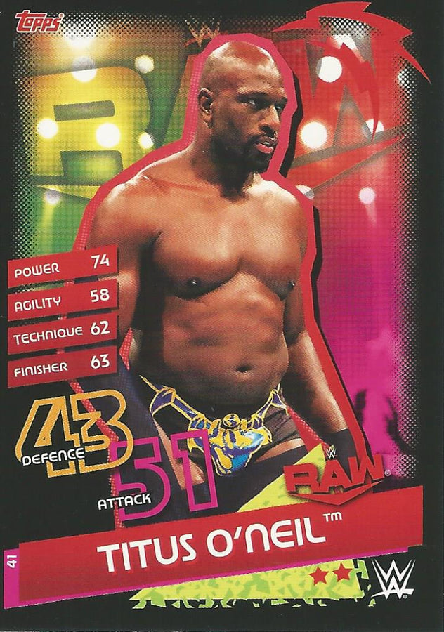 WWE Topps Slam Attax Reloaded 2020 Titus O'Neil #41
