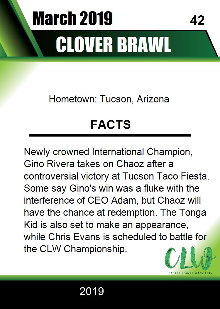 Clover Brawl trading card PW Catalog