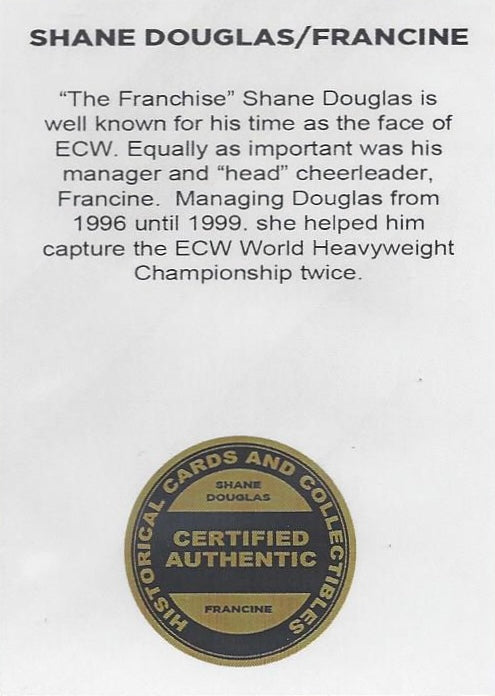 Shane Douglas / Francine trading card PW Catalog
