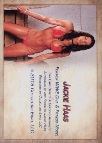 Jackie Haas trading card PW Catalog