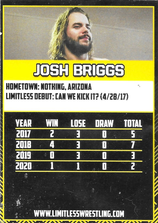 Josh Briggs trading card PW Catalog