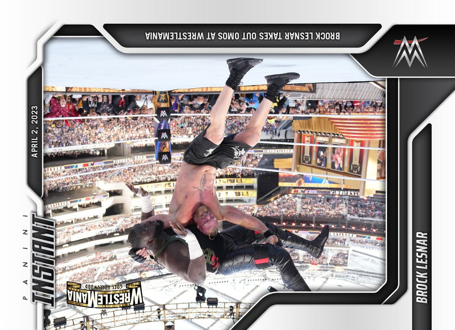 Brock Lesnar – Brock Lesnar Takes Out Omos at WrestleMania