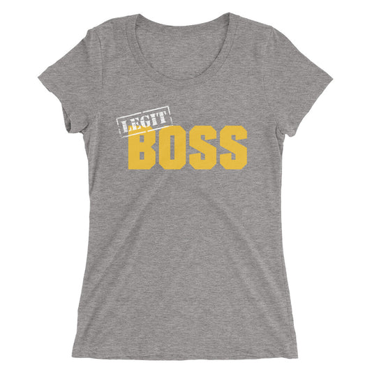 Sasha Banks "Legit Boss" Women's Tri-Blend T-Shirt T-Shirt PW Catalog