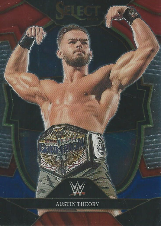 WWE Panini Select 2023 Red/Silver/Blue Austin Theory #56
