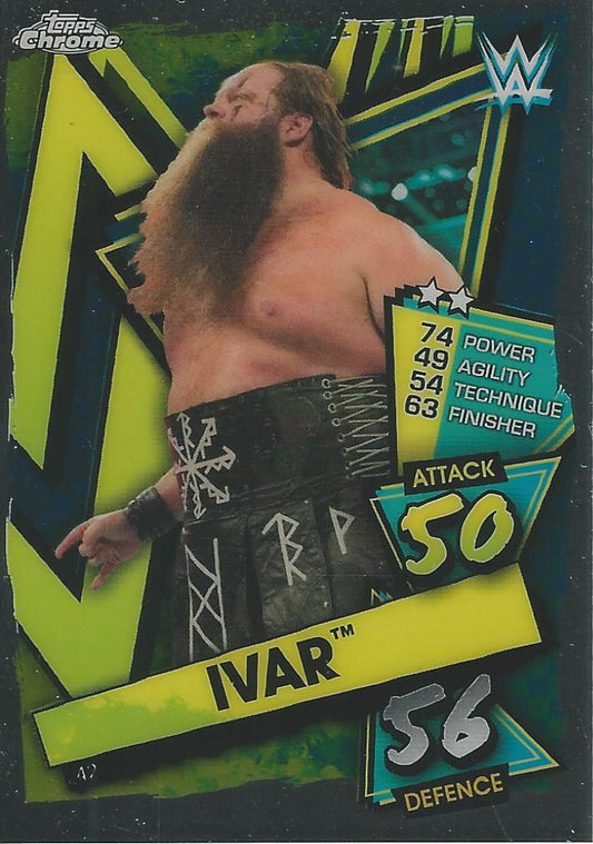 WWE Topps Slam Attax Chrome 2021 Ivar #42