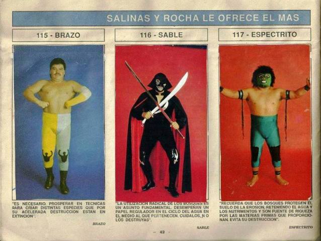Super Album de Luchas Stickers Album 1991 From Mexico Stickers Album PW Catalog