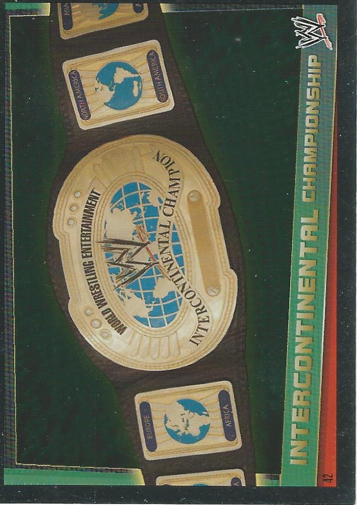 WWE Topps Slam Attax Rebellion 2012 Intercontinental Championship #42