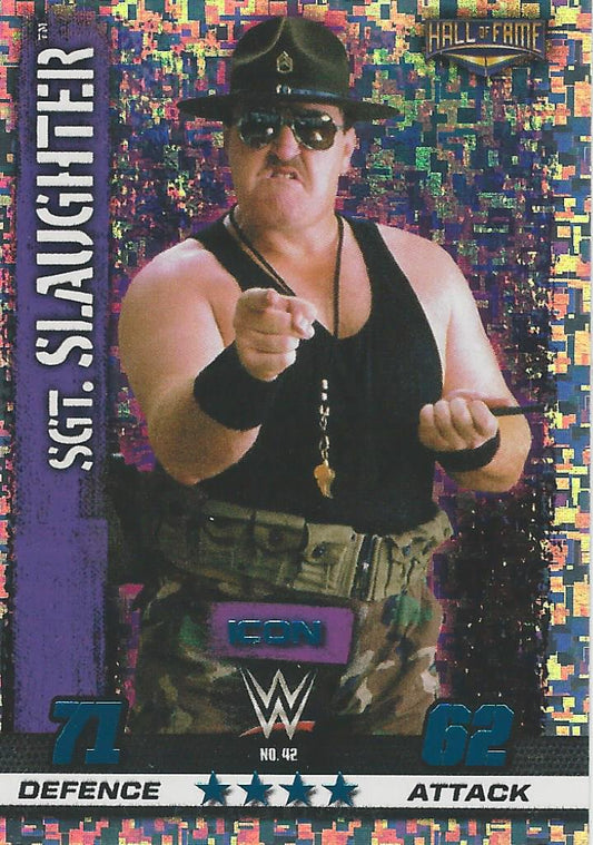 WWE Topps Slam Attax 10th Edition 2017 Hall of Fame SGT Slaughter #42
