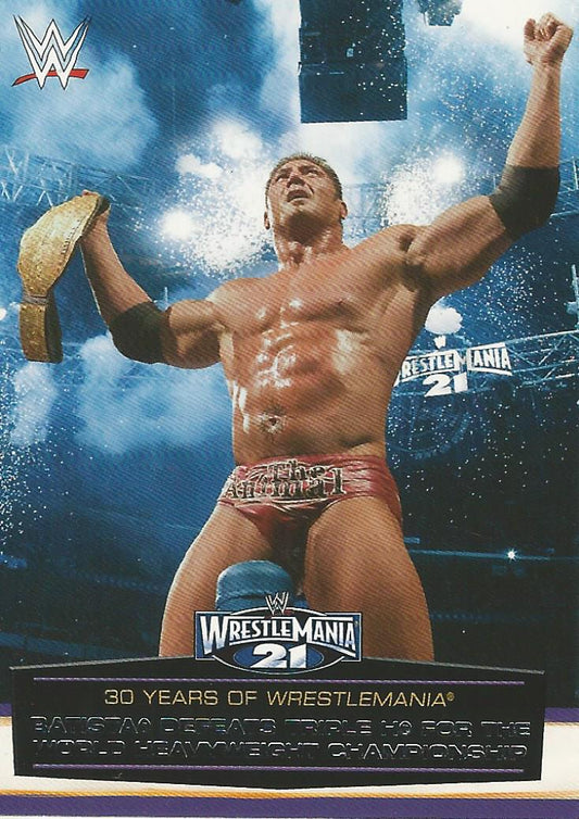 WWE Topps Road to Wrestlemania 2014 Batista 42 of 60 trading card PW Catalog