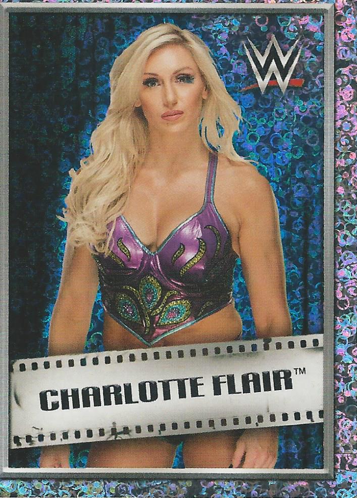WWE Topps 2018 Stickers Charlotte Flair Foil #42