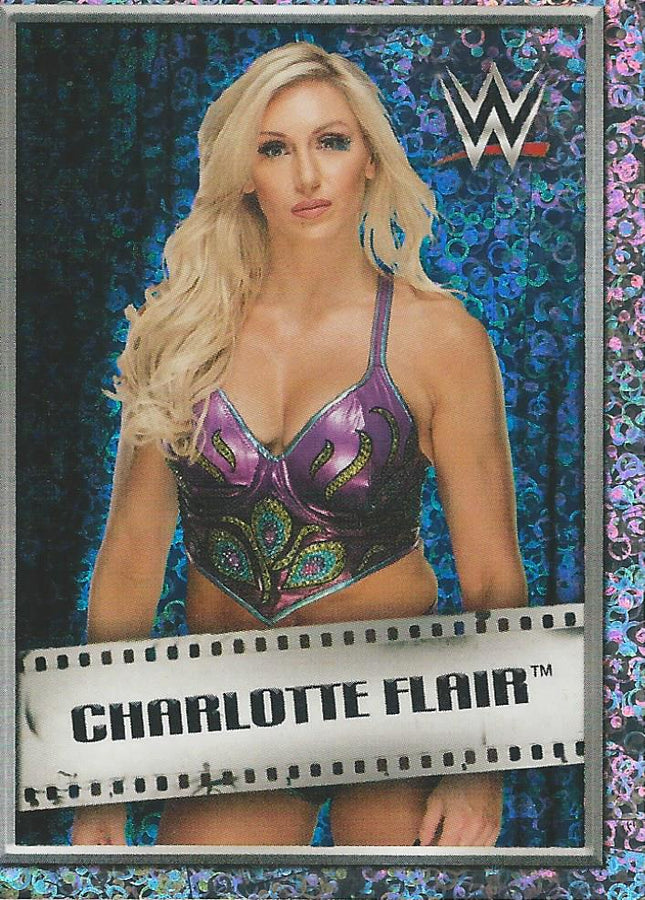 WWE Topps 2018 Stickers Charlotte Flair Foil #42