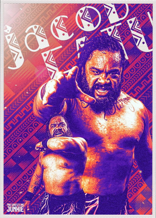 The Samoan Werewolf Jacob Fatu trading card PW Catalog