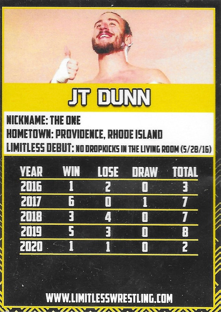 JT Dunn trading card PW Catalog