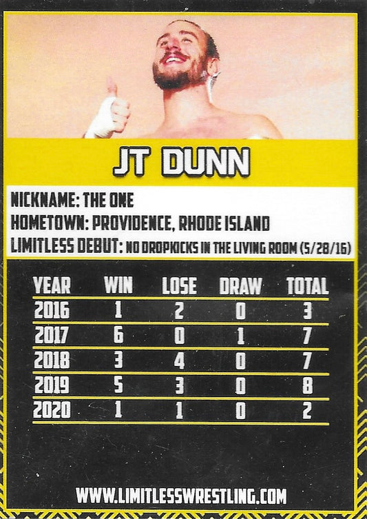 JT Dunn trading card PW Catalog