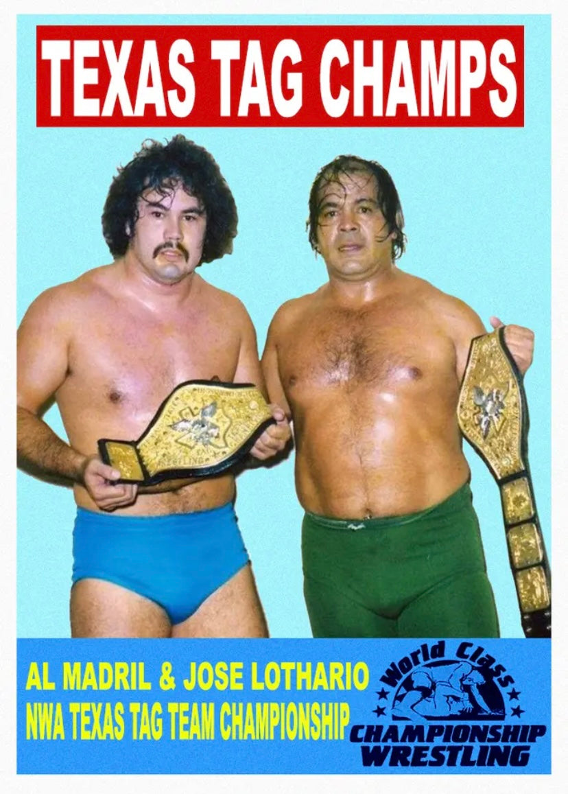 Texas TAG Champs – AL Madril & Jose Lothario trading card PW Catalog