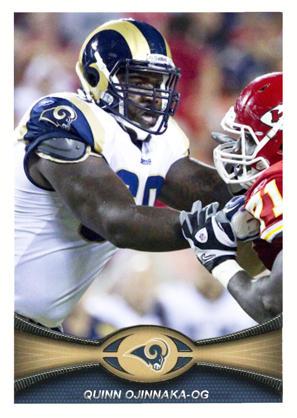 Quinn Ojinnaka – Rams trading card PW Catalog
