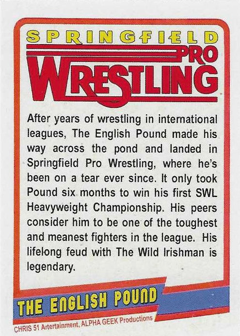 The English Pound – England trading card PW Catalog