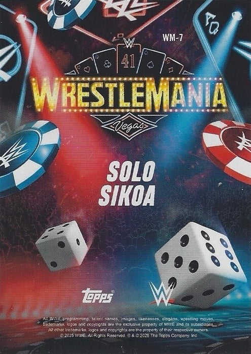 Solo Sikoa trading card PW Catalog