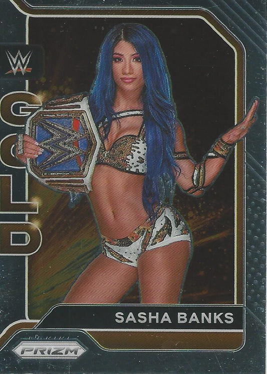 WWE Panini Prizm 2022 Sasha Banks Gold #8