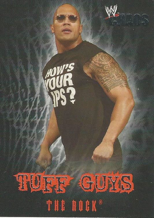 WWE Fleer Chaos 2004 The Rock TE 1 of 12 trading card PW Catalog
