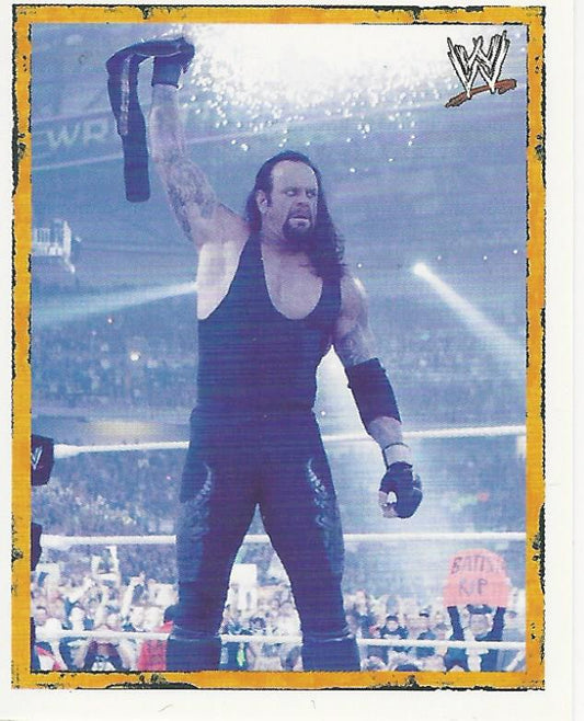 WWE Merlin Heros 2008 Stickers Undertaker P1 trading card PW Catalog