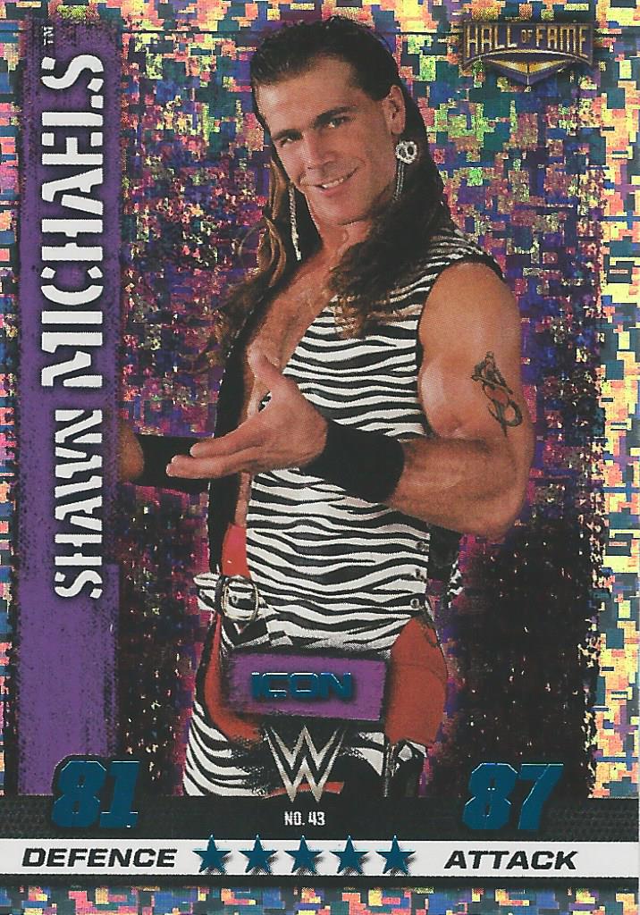 WWE Topps Slam Attax 10th Edition 2017 Hall of Fame Shawn Michaels #43