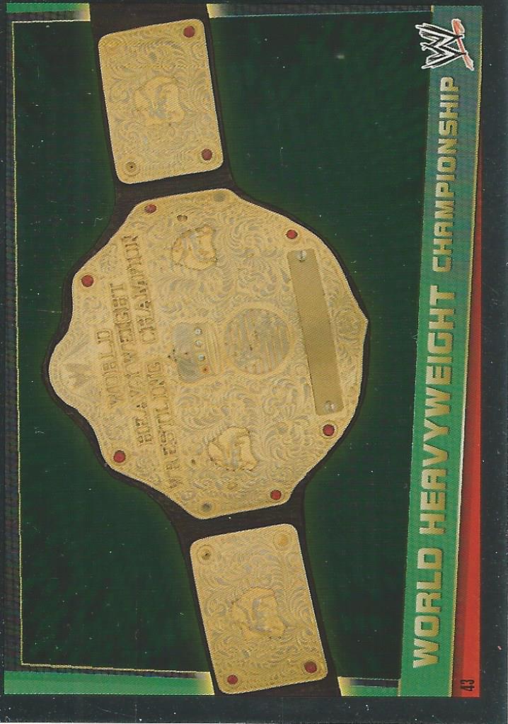 WWE Topps Slam Attax Rebellion 2012 World Heavyweight Championship #43