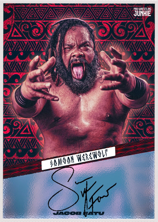 Samoan Werewolf Jacob Fatu trading card PW Catalog