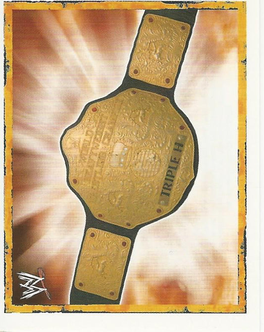 WWE Merlin Heros 2008 Stickers World Title P2 trading card PW Catalog