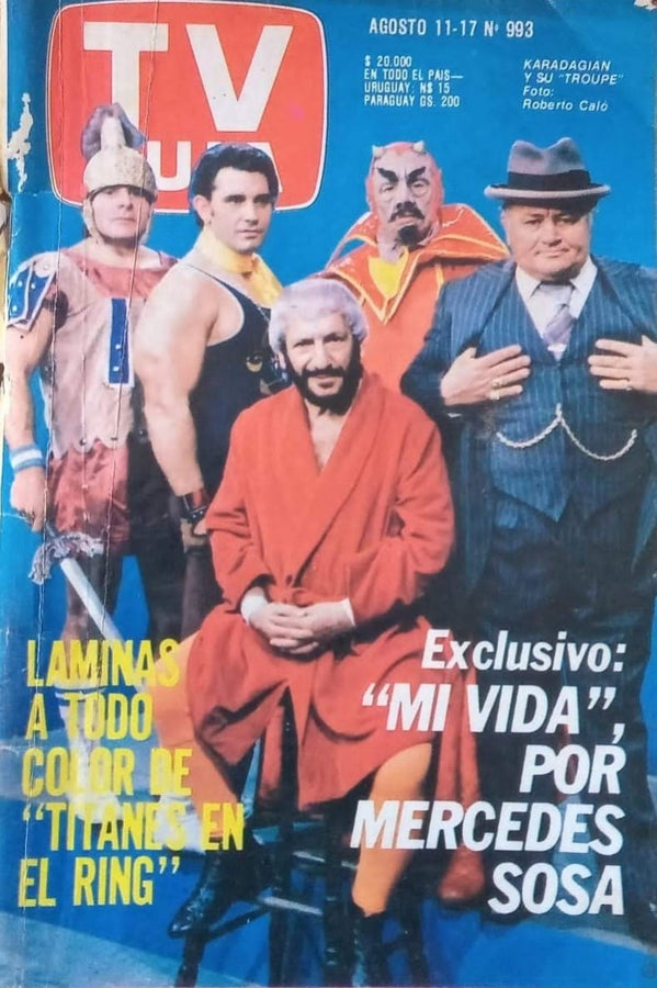 TV Guia Martin Karadagian titanes en el ring Magazine PWcatalog