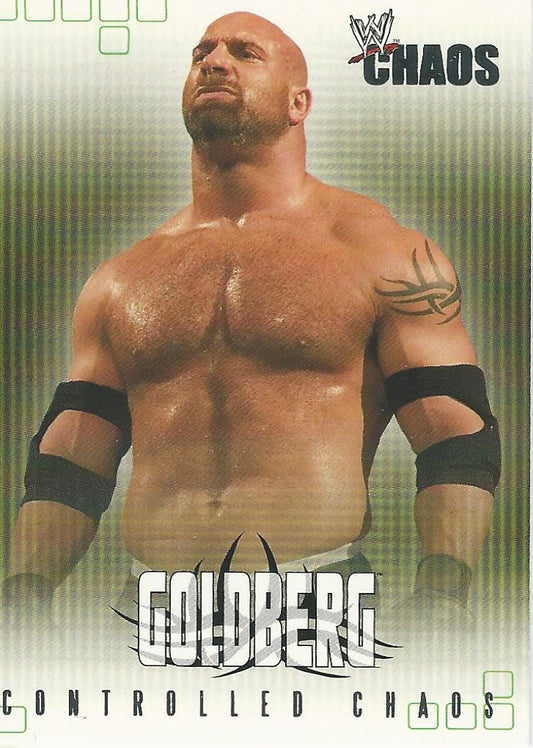 WWE Fleer Chaos 2004 Goldberg CC 15 of 15 trading card PW Catalog