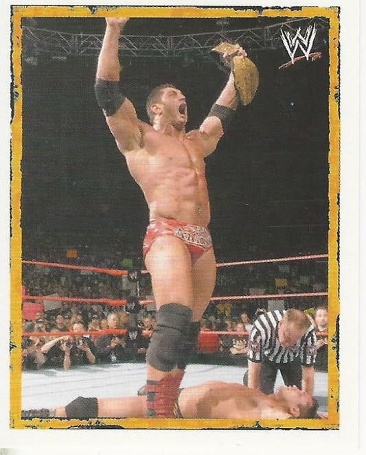 WWE Merlin Heros 2008 Stickers Batista P4 trading card PW Catalog