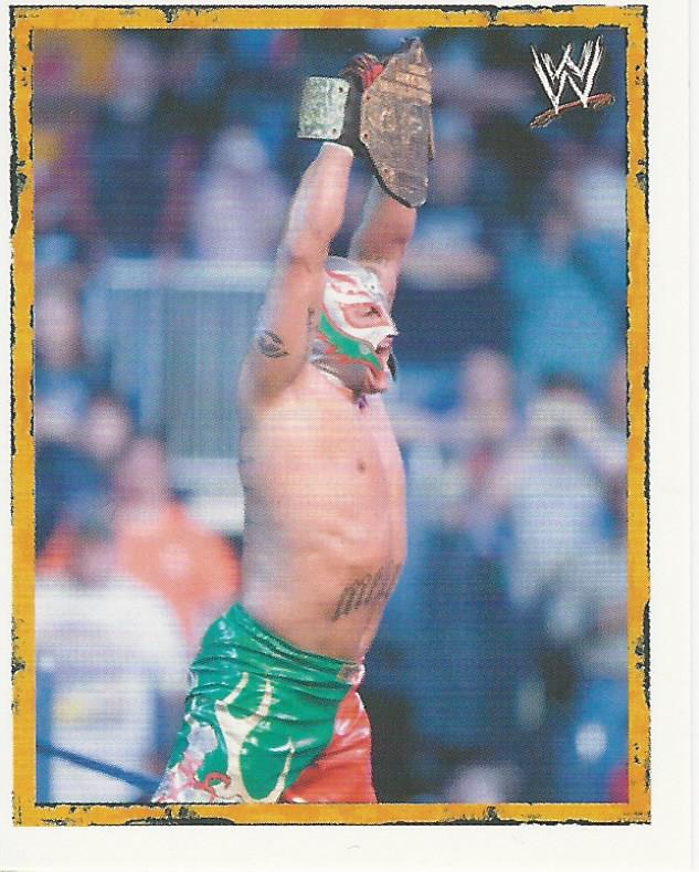 WWE Merlin Heros 2008 Stickers Rey Mysterio P5 trading card PW Catalog