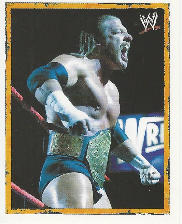 WWE Merlin Heros 2008 Stickers Triple H P6