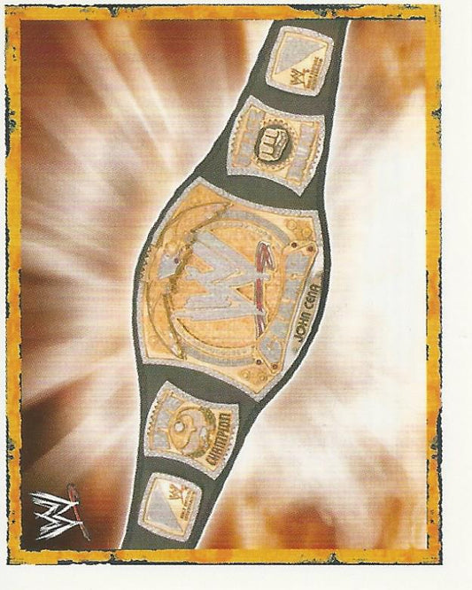 WWE Merlin Heros 2008 Stickers WWE Title P7 trading card PW Catalog