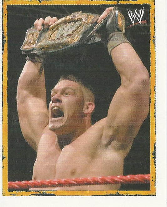 WWE Merlin Heros 2008 Stickers John Cena P8 trading card PW Catalog