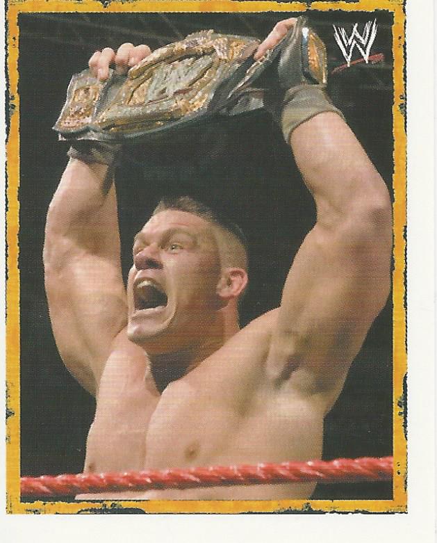 WWE Merlin Heros 2008 Stickers John Cena P8 trading card PW Catalog