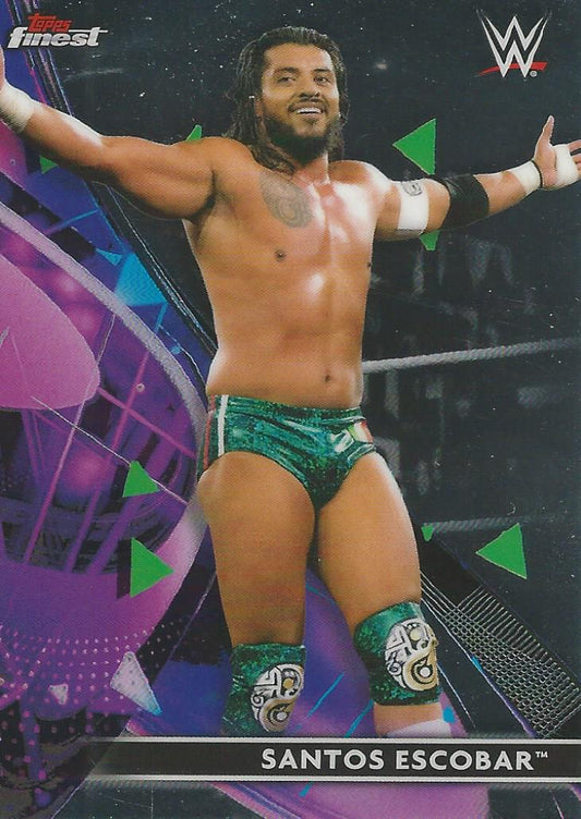 WWE Topps Finest 2021 Santos Escobar #95