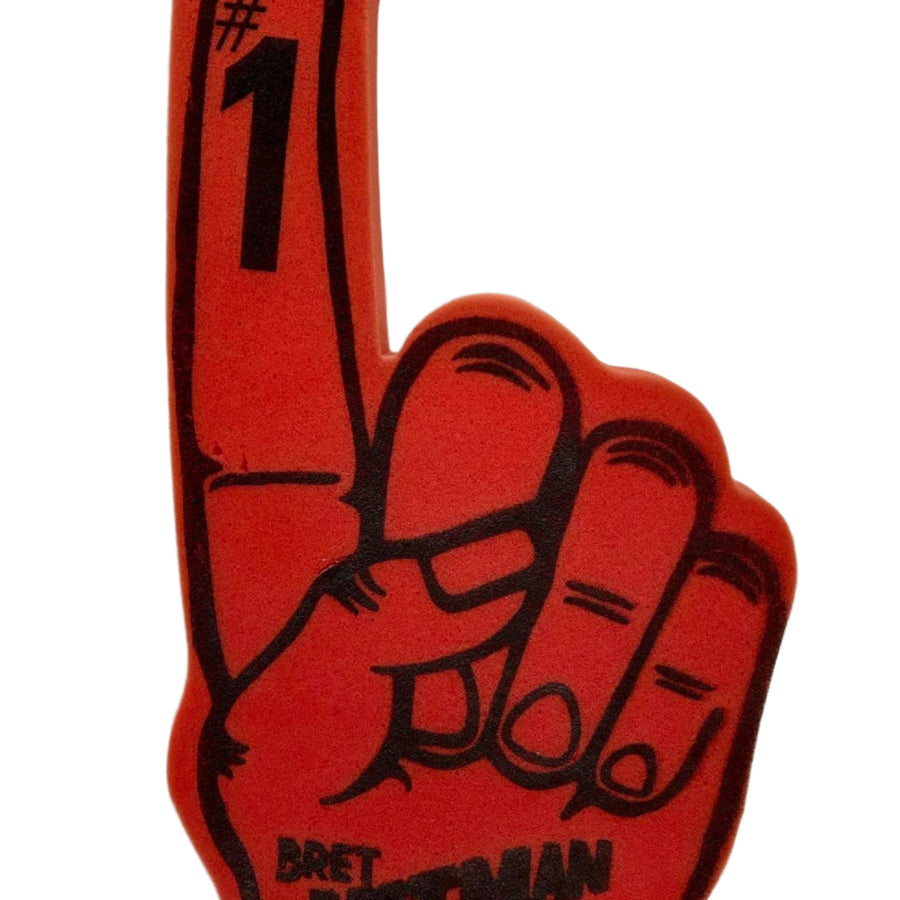Bret Hart Foam Finger 80`s Red Foam PWcatalog