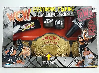 WCW Electronic Talking Tag Team Belt set PWcatalog