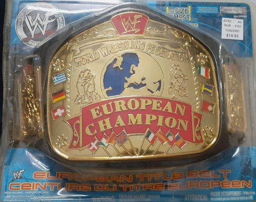 WWF European Championship foam belt by Jakks Pacific PWcatalog
