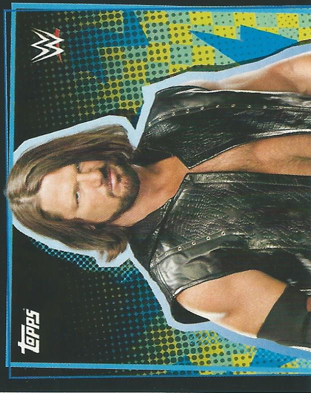 WWE Topps Road to Wrestlemania Stickers 2021 AJ Styles #44